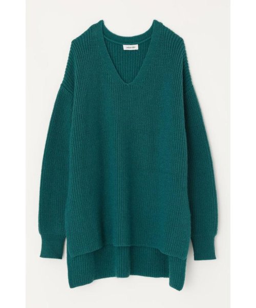 LAGUA GEM(ラグアジェム)/SIDE SLIT VNECK KNIT TOPS/img08