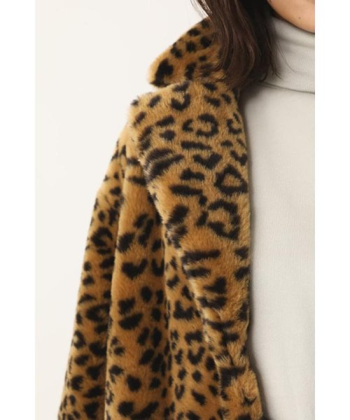 LAGUA GEM(ラグアジェム)/LEOPARD FAKE FUR COAT/img05