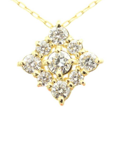 JEWELRY SELECTION(ジュエリーセレクション)/K18YG 天然ダイヤモンド 計0.2ct デザインネックレス/img01