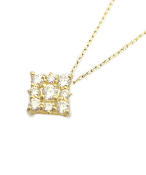 JEWELRY SELECTION(ジュエリーセレクション)/K18YG 天然ダイヤモンド 計0.2ct デザインネックレス/img02