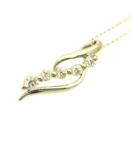 JEWELRY SELECTION(ジュエリーセレクション)/PT 天然ダイヤモンド 計0.1ct デザイン プラチナネックレス/img02