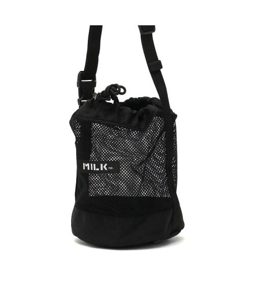 MILK FED(ミルクフェド)/ミルクフェド ショルダーバッグ MILKFED. バッグ 斜めがけ 巾着バッグ MESH SHOULDER POUCH ボックスロゴ 103202053003/img01