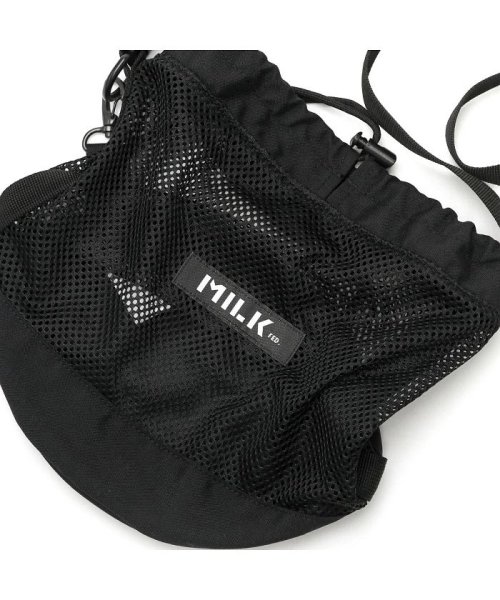 MILK FED(ミルクフェド)/ミルクフェド ショルダーバッグ MILKFED. バッグ 斜めがけ 巾着バッグ MESH SHOULDER POUCH ボックスロゴ 103202053003/img12