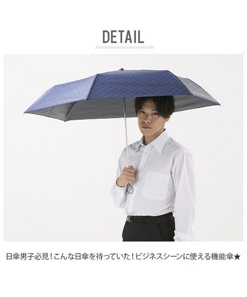 BACKYARD FAMILY(バックヤードファミリー)/HAU 雨晴兼用折りたたみ傘 紳士 58cm/img02