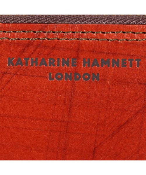 KATHARINE HAMNETT(キャサリン ハムネット)/キャサリンハムネット ロンドン KATHARINE HAMNETT LONDON 財布 長財布 メンズ ラウンドファスナー WALLET ネイビー オリーブ ブ/img07