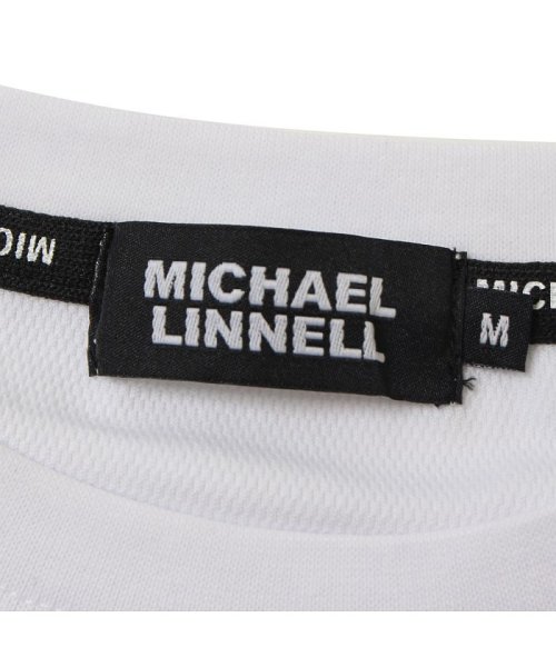 MICHAEL LINNELL(マイケルリンネル)/マイケルリンネル MICHAEL LINNELL Tシャツ 半袖 ロゴ カットソー メンズ レディース LOGO T SHIRT ブラック ホワイト 黒 白 M/img02
