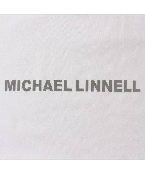 MICHAEL LINNELL(マイケルリンネル)/マイケルリンネル MICHAEL LINNELL Tシャツ 半袖 ロゴ カットソー メンズ レディース LOGO T SHIRT ブラック ホワイト 黒 白 M/img03