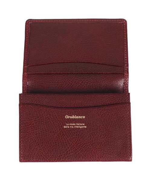 Orobianco(オロビアンコ)/オロビアンコ Orobianco カードケース 名刺入れ 定期入れ メンズ 本革 BUSINESS CARD HOLDER ブラック ネイビー ワイン レッド /img02