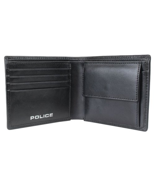POLICE(ポリス)/ポリス POLICE 財布 二つ折り メンズ レザー EDGE SHORT WALLET ブラック キャメル ダーク ブラウン 黒 PA－58000/img01