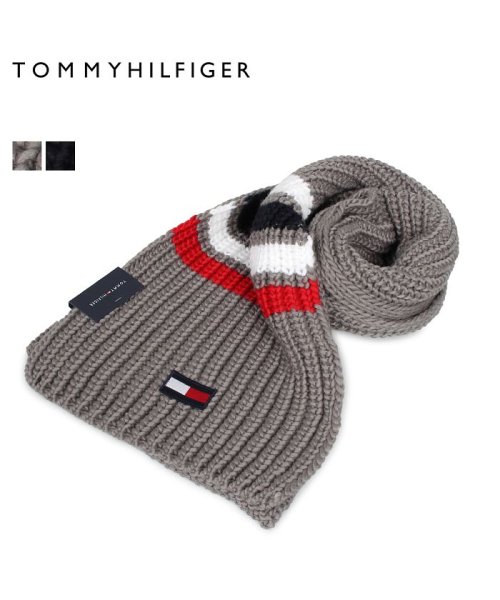 TOMMY HILFIGER(トミーヒルフィガー)/トミーヒルフィガー TOMMY HILFIGER マフラー メンズ レディース MUFFLER グレー ネイビー 1CT0232/img02