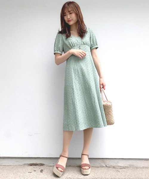 セール ミッシュマッシュ Misch Masch 綿刺繍レースワンピース Magaseek