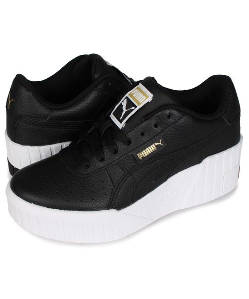 プーマ Puma カリ ウェッジ スニーカー レディース 厚底 Cali Wedge ブラック 黒 プーマ Puma Magaseek