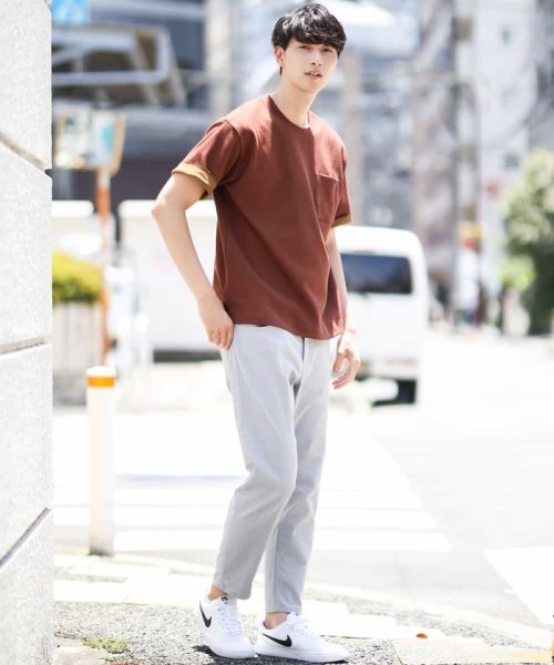 a.v.v (MEN)(アー・ヴェ・ヴェメンズ)/【抗菌防臭】カノコダブルフェイスカットソー[WEB限定サイズ]/img05