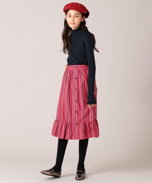 セール 150 160cm マルチストライプスカート 組曲kids Kumikyoku Kids Magaseek