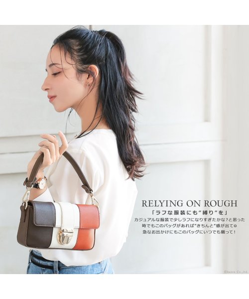 ミニバッグ レディース ショルダーバッグ ハンドバッグ ウエストバッグ 3way 小さめ 軽量 ブランド 新品 代 30代 40代 斜め掛け ストライプ C クレリア Clelia Magaseek