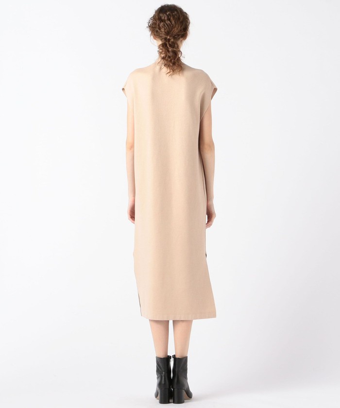 コットンカシミヤ ノースリーブロングドレス(503363428) | CABaN(CABaN