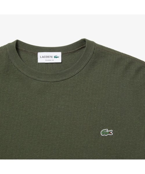 LACOSTE Mens(ラコステ　メンズ)/ワッフルクルーネックロングTshirt/img13