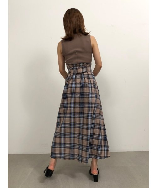 ニットドッキングチェックワンピース 503205089 スナイデル Snidel Magaseek