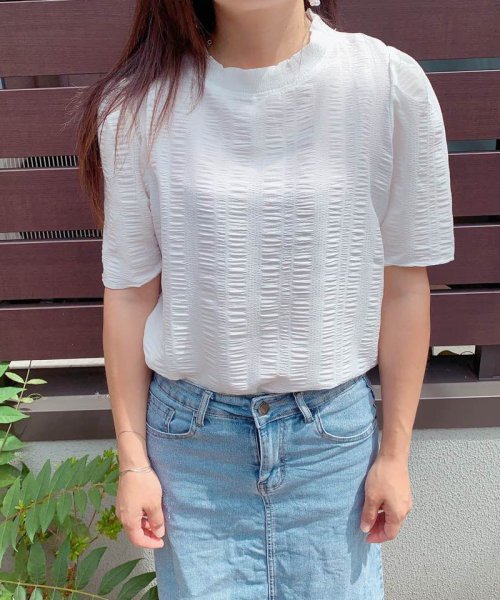 ブラウストップス 白 半袖 薄手 無地 Tシャツ レディース 半袖トップス 半袖カットソー おしゃれ 通勤 大人可愛い カジュアル ショッピングゴー Shoppinggo Magaseek