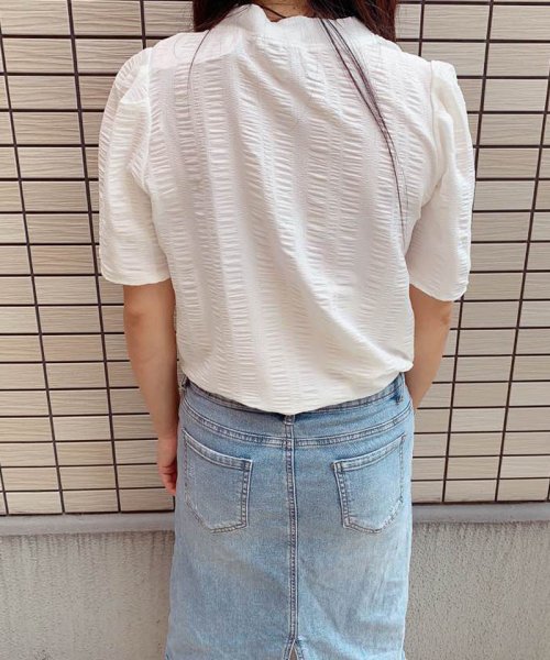 セール ブラウストップス 白 半袖 薄手 無地 Tシャツ レディース 半袖トップス 半袖カットソー おしゃれ 通勤 大人可愛い カジュアル ショッピングゴー Shoppinggo Magaseek