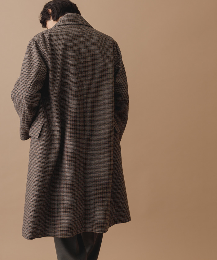 ‘beamsplus’ ツイードステンカラーコート unlikely BEAMS PLUS（ビームス プラス）Bal Collar Coat Harris Tweed