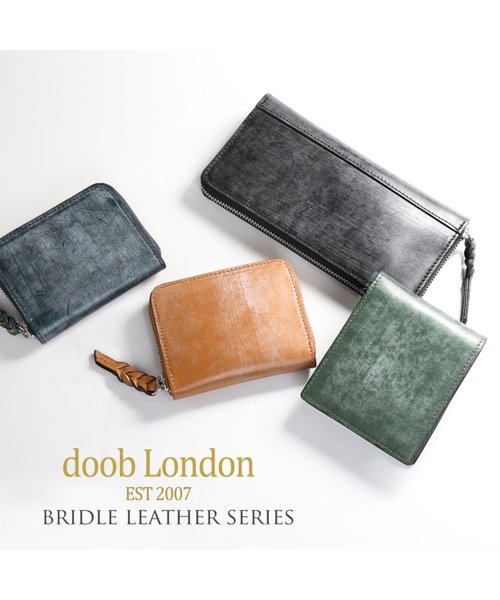 doob London(ドゥーブロンドン)/[doob London]ブライドルレザー本革長財布ラウンドファスナー/img12