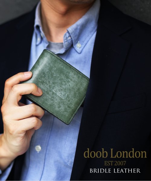 doob London(ドゥーブロンドン)/[doob London]ブライドルレザー本革折財布/img10
