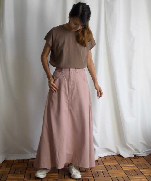 ARGO TOKYO(アルゴトウキョウ)/Cotton rayon side switching skirt 222044/img03