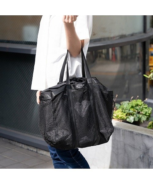 セール 2way Rename レジカゴバッグ エコバッグ メッシュバッグ付き 着脱可能 保冷 巾着 折りたたみ コンパクト 携帯 デバイス Device Magaseek