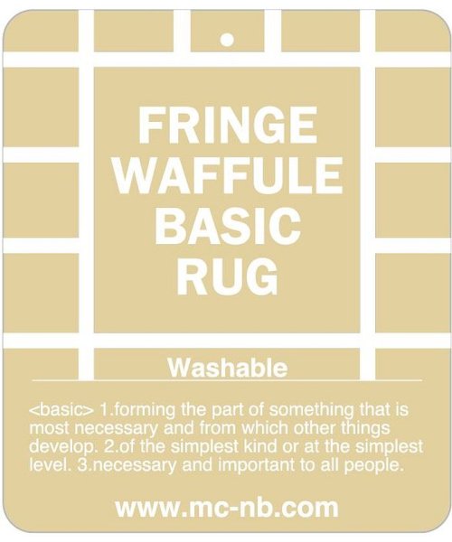 BRID(ブリッド)/FRINGE WAFFLE BASIC RUG 140×200/img03