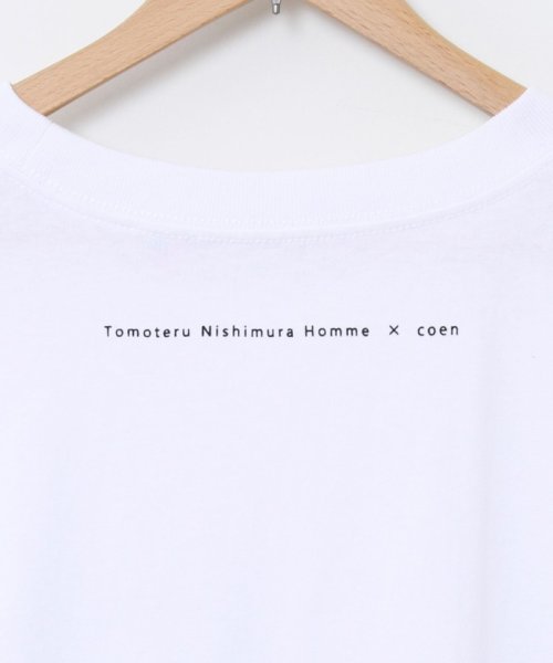 coen(coen)/TOMOTERU NISHIMURA HOMME（トモテル　ニシムラ　オム）×coenプリントロングスリーブTシャツ（プリントT/ロンT）/img21