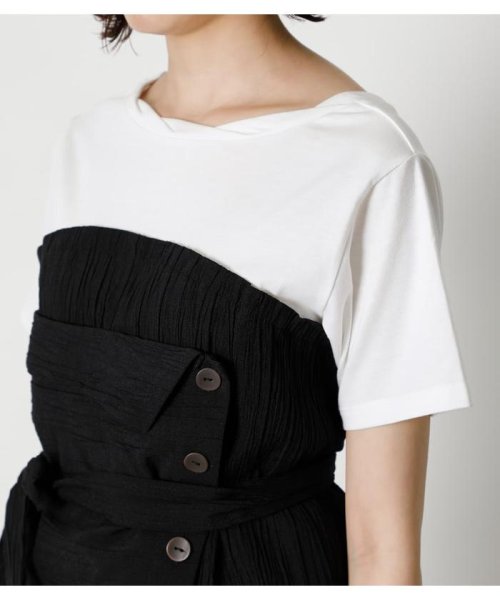 AZUL by moussy(アズールバイマウジー)/BUTTON COMBINATION TOP/img14