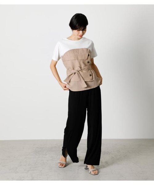 AZUL by moussy(アズールバイマウジー)/BUTTON COMBINATION TOP/img18