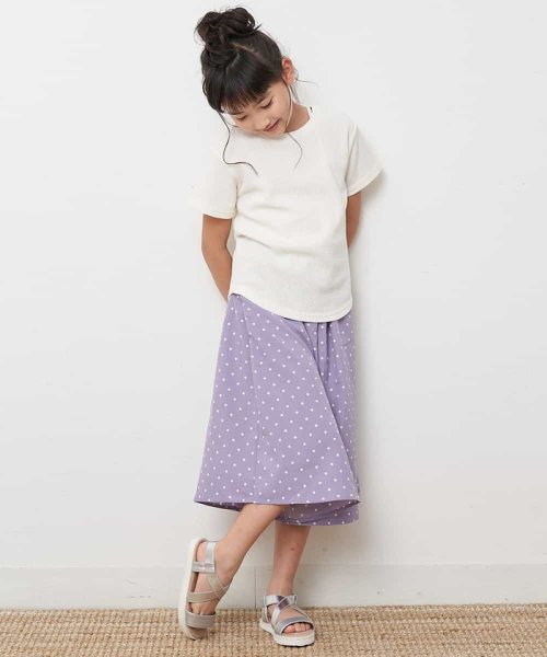 a.v.v(KID'S)(アー・ヴェ・ヴェキッズ)/[100－130]バックシームワッフルＴシャツ[WEB限定サイズ]/img03