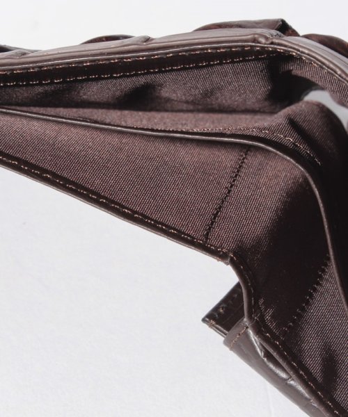 gino marina　luxe(ジーノマリーナリュクス)/クロコダイル本革ホーンバッグ二つ折り財布/img03