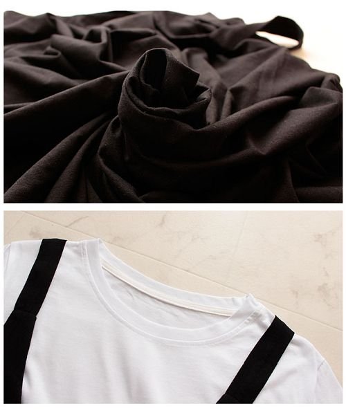 Sawa a la mode(サワアラモード)/Tシャツセットのジャンパースカート/img16