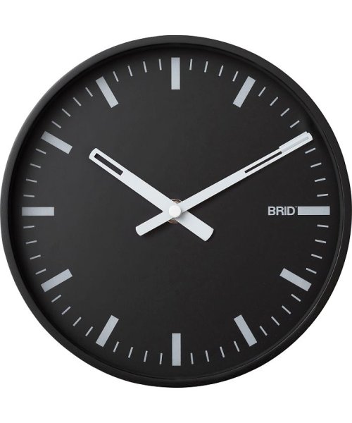 BRID(ブリッド)/BLACK WOOD FRAME CLOCK L Φ35cm/img03