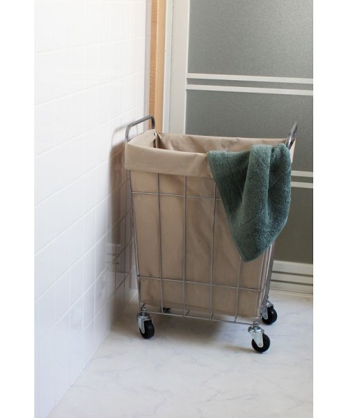 BRID(ブリッド)/WIRE ARTS & PRO LAUNDRY SQUARE BASKET with CASTER 45L/img02