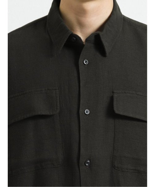semanticdesign(セマンティックデザイン)/綿麻フラップポケット レギュラーカラー半袖シャツ/img07