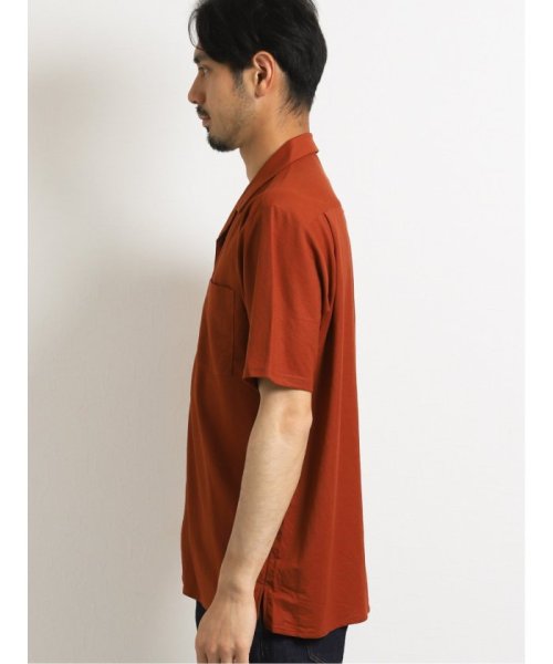 TAKA-Q(タカキュー)/接触冷感マイクロ鹿の子 オープンカラー半袖シャツ/img01