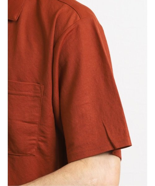 TAKA-Q(タカキュー)/接触冷感マイクロ鹿の子 オープンカラー半袖シャツ/img04