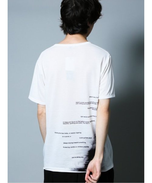 semanticdesign(セマンティックデザイン)/シェラック/SHELLAC 総柄グラフィック Vネック半袖Tシャツ/img02