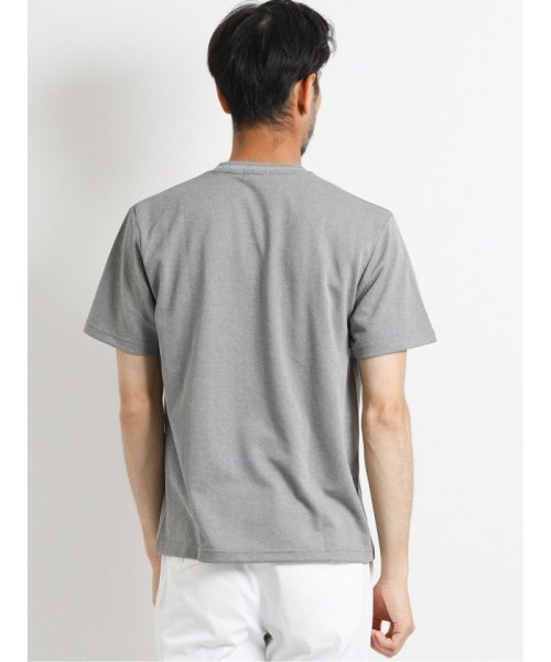 TAKA-Q(タカキュー)/クールマックス/COOLMAX　変形鹿の子Vネック半袖Tシャツ/img05