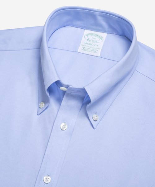Brooks Brothers(ブルックス ブラザーズ（メンズ）)/ノンアイロン　ストレッチコットン　ピンポイントオックスフォード　ショートスリーブポロカラーシャツ　New Milano Fit/img01