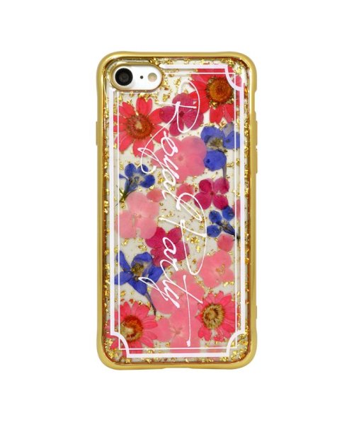 ROYAL PARTY(ロイヤルパーティー)/iphone se3 ケース iphone se2 ケース ロイヤルパーティー ROYALPARTY 押し花ケース RED iphone8 ケース/img01