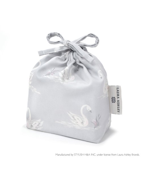 LAURA ASHLEY(ローラアシュレイ)/LAURA ASHLEY 巾着　小　コップ袋　Swans/img01