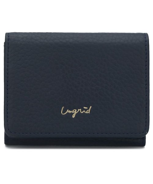 Ungrid(アングリッド)/アングリッド Ungrid 財布 ミニ財布 三つ折り レディース TRI－FOLD MINI WALLET ブラック グレー ネイビー オーク オリーブ キャメ/img16