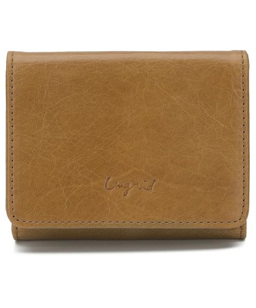 アングリッド Ungrid 財布 ミニ財布 三つ折り レディース Tri Fold Mini Wallet グレー ネイビー カーキ ブラウン キャメル レッド アングリッド Ungrid Magaseek