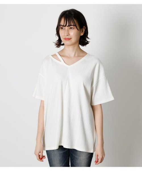 AZUL by moussy(アズールバイマウジー)/2WAY LAYERED LOOSE TOPS/img08