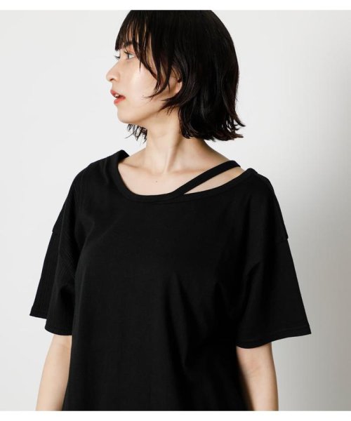 AZUL by moussy(アズールバイマウジー)/2WAY LAYERED LOOSE TOPS/img09